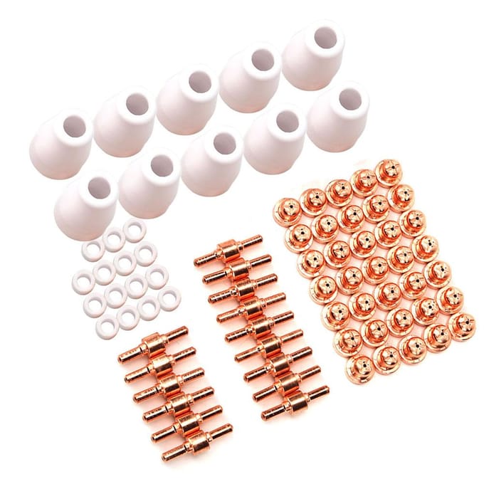 75 stuks Beschermkap Tip Elektrode Wervelring voor PT31 LG 40 Plasma Snijtoorts CUT40
