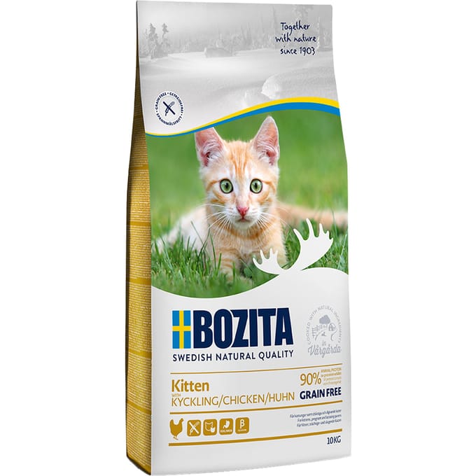 BOZITA Kitten Grain Free Chicken - droog kittenvoer - 10kg