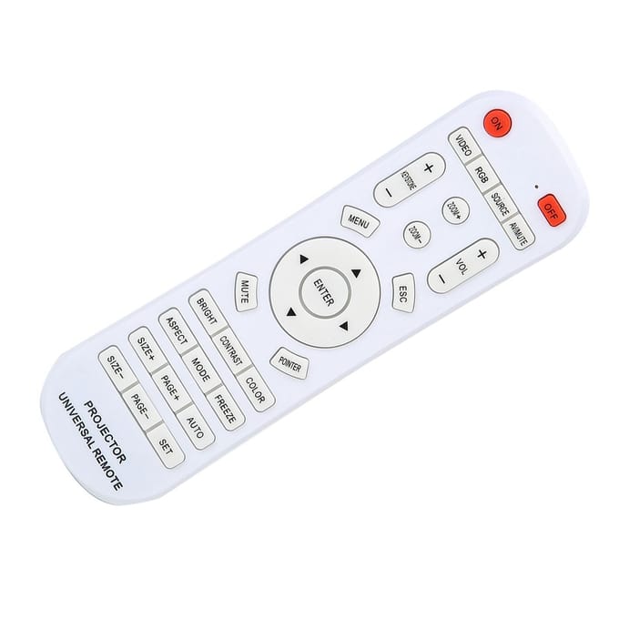 Télécommande Blanche de Remplacement pour Projecteur blanc