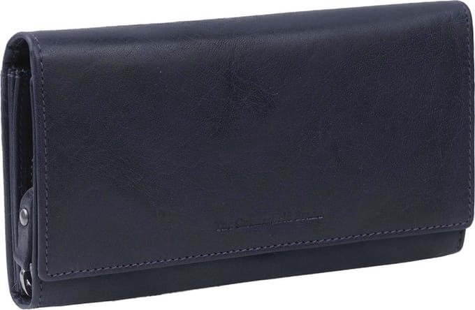 The Chesterfield Brand Leren Portemonnee Hampton Billfold Wide Navy Blauw