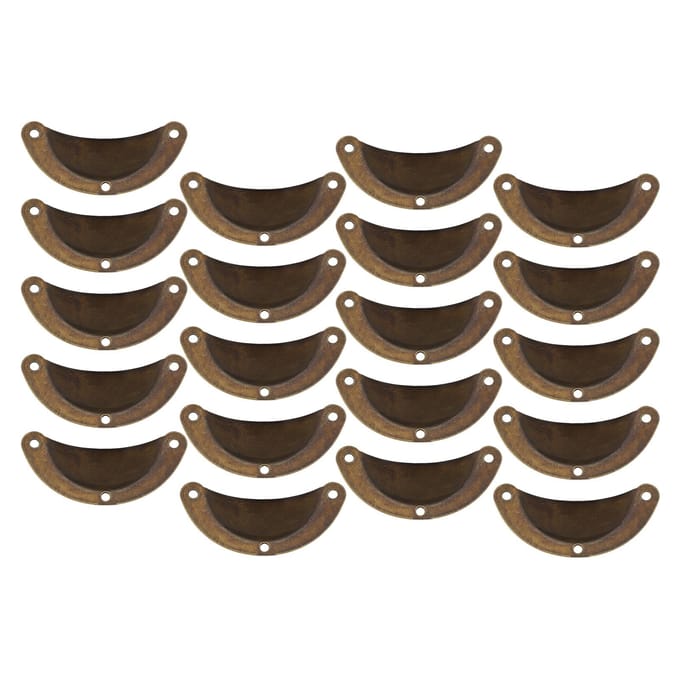 20 Stuks Handgreep Dumpling Vorm IJzer Materiaal Uniek Retro Elegant Stevige Ladehandgrepen voor Meubels