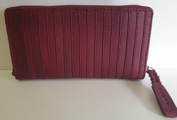 Burkely Ritsportemonnee Ribbel - Oxblood