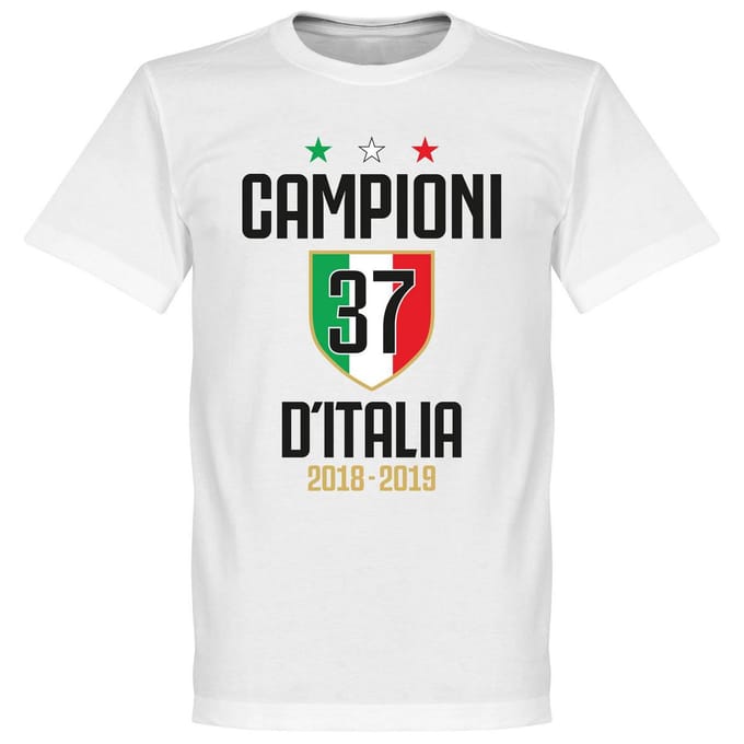 Campioni D'Italia 37 T-Shirt - Wit - L