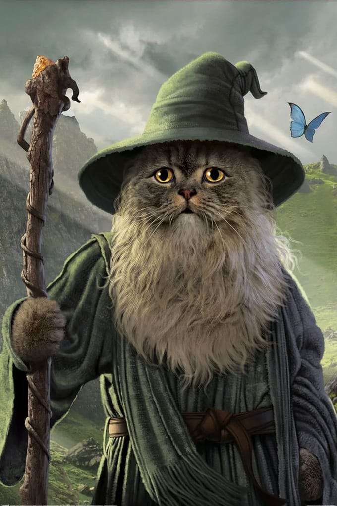 Hole in the Wall Fantasy Characters Maxi Poster-Catdalf (Diversen) Nieuw
