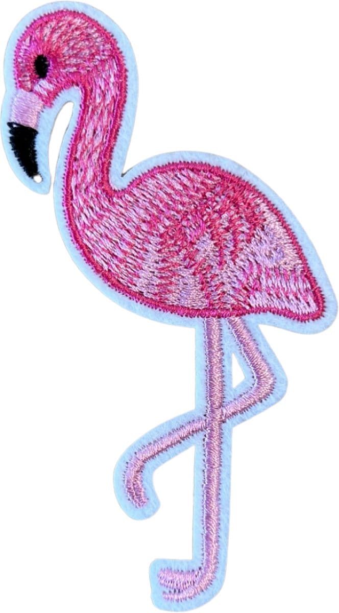 Patchy® – Flamingo Strijkpatch - Strijkapplicatie - Strijkembleem - Badge - Patches
