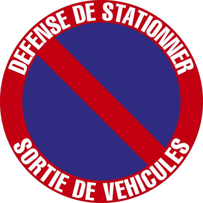 Exacompta 67109E Défense de stationner 20 cm FR