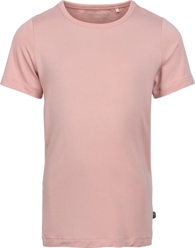 Minymo T-shirt Bamboo Meisjes Viscose Roze Maat 80
