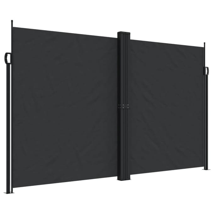 vidaXL - Windscherm - uittrekbaar - 200x1000 - cm - zwart