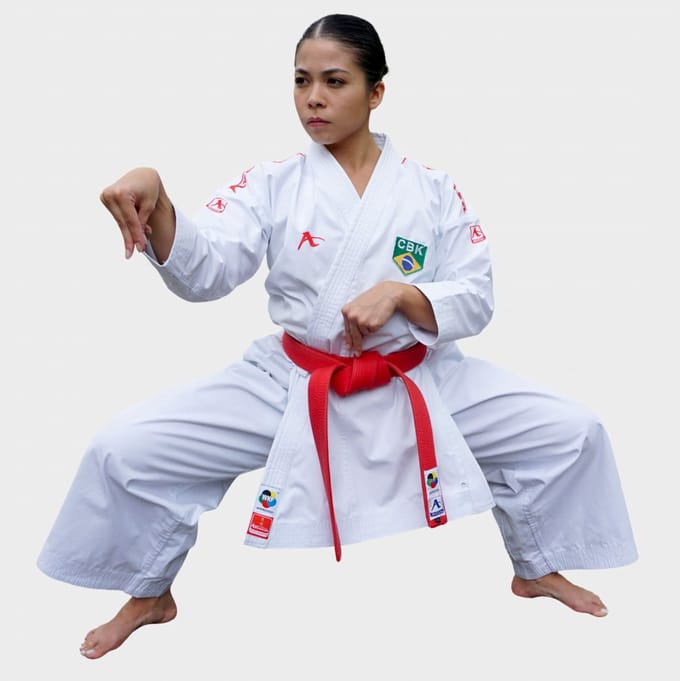 Arawaza kata-karatepak Black Diamond dames | WKF-approved | Wit (Maat: 165)
