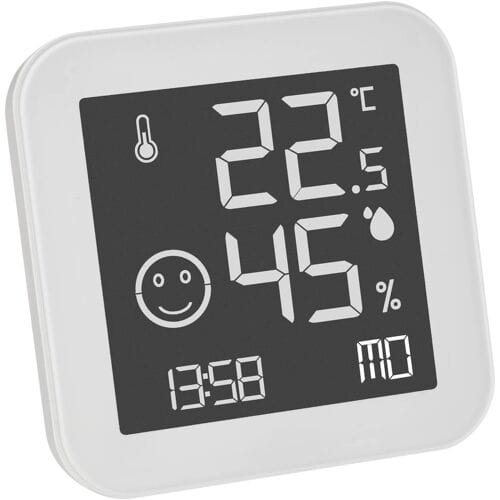 TFA Dostmann BLACK & WHITE 30.5054.02 Thermo- en hygrometer Wit
