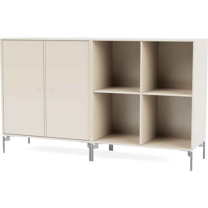 Montana Pair Sideboard - Oat - Poten 12,6 cm chroom