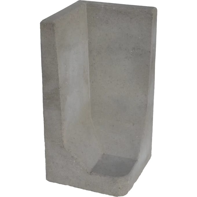 L-Hoekelement 80x40x40cm Grijs