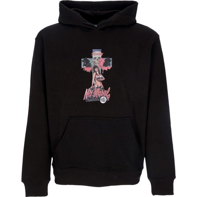 Lichtgewicht herensweatshirt met capuchon No Morals Hoodie zwart