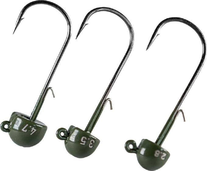 LMAB Tungsten Ned Jig Green Pumpkin 3st. Size 1/0 - 4,7 gr