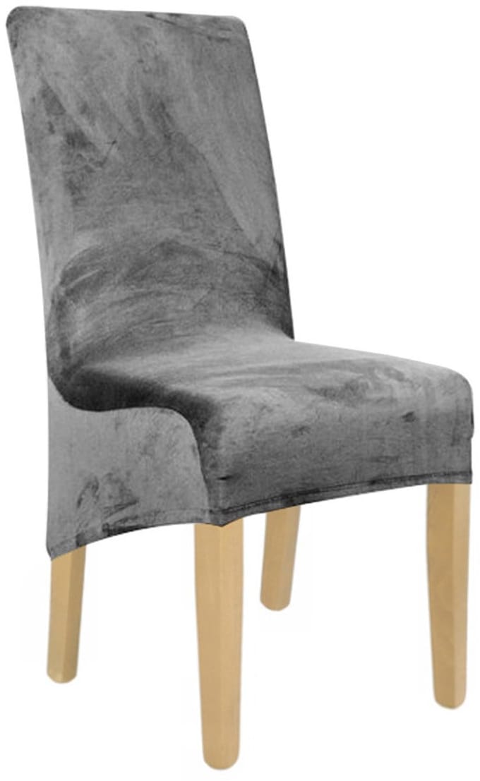 Ubieramy-meble Serie - XL Stoelhoes - Grijs - Elastisch Velours