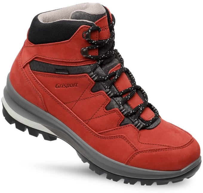 Grisport Bari Mid rood wandelschoenen dames (a) (14129-08)