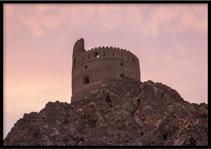 Poster Historisch Fort - 30x40 cm - Natuur Poster - WALLLL