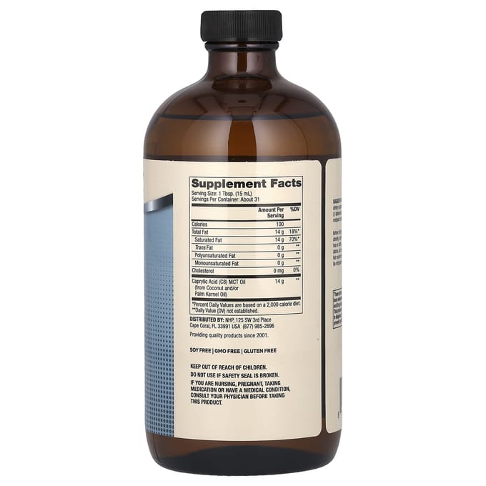 Dr. Mercola - Biothin - Ketone Energy - MCT Oil - 95% Caprylzuur - C8 - 473 ml