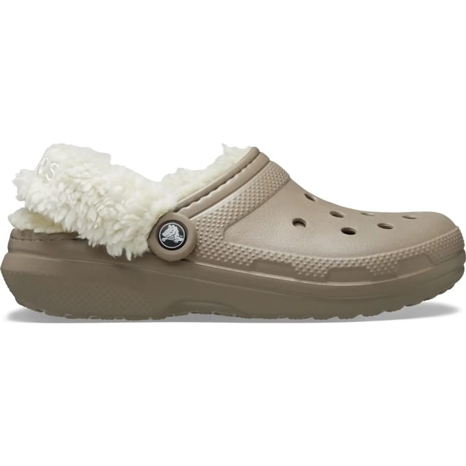 Crocs Classic Fleece Lined Clog Dames Clogs - beige