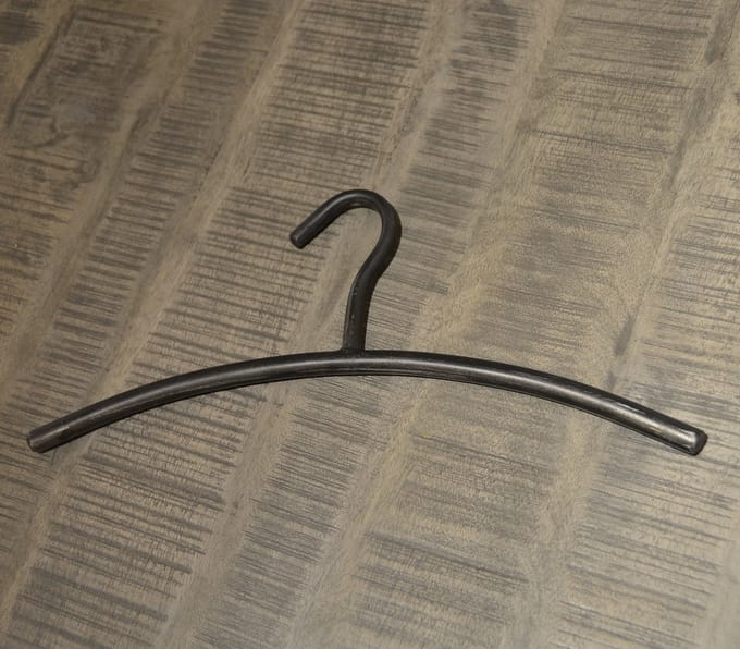 Garderobehanger Set van 6 Metaal Zwart