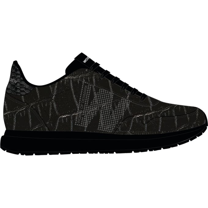 Woden Nora Natural Soft Croco Black Taglia: 38 | Sneakers Outlet | Donna | Nero