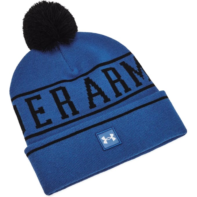 Under Armour Mütze M Halftime Pom Beanie Tech Blue 432-(US OSFM)