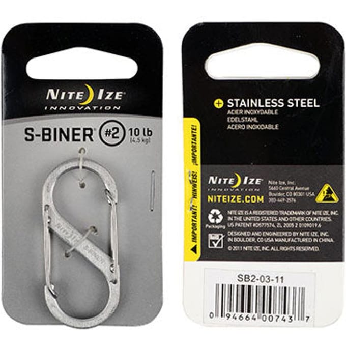 NITE Ize S-Biner Gr. 2 NI-SB2-03-11 Karabijn 50 mm x 22 mm 1 stuk(s)