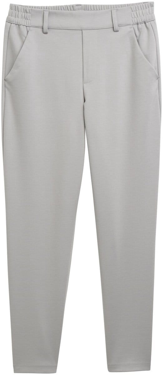 Tom Tailor Denim - Broek met relaxte pasvorm en elastische tailleband - Maat L - grey fog
