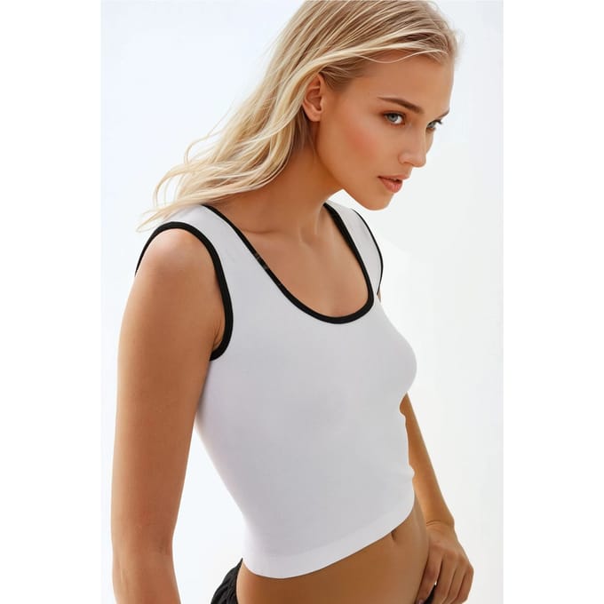 Gecombineerde Aansluitende Crewneck Tanktop