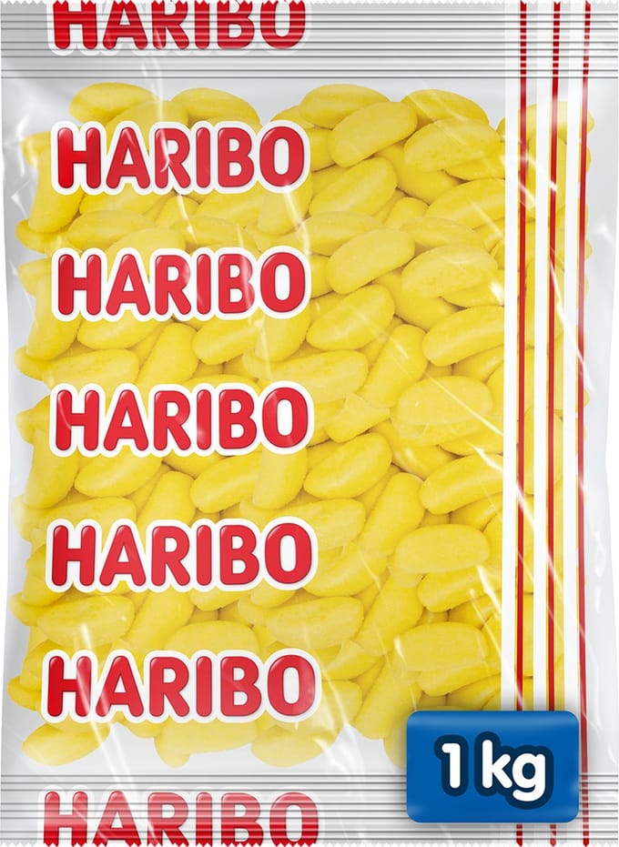 Haribo Bananas - snoep schuim bananensmaak - 1kg