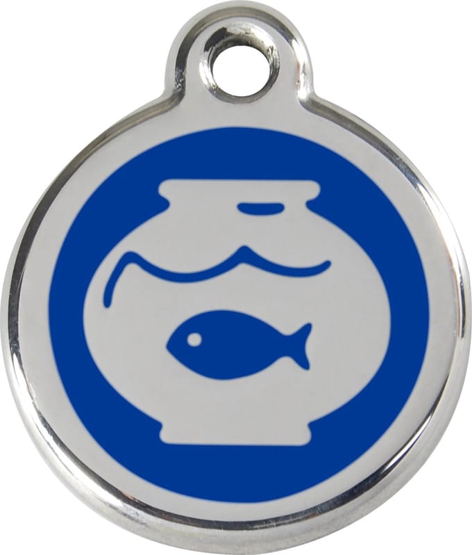 Red Dingo Kattenpenning 20 mm vissenkom blauw