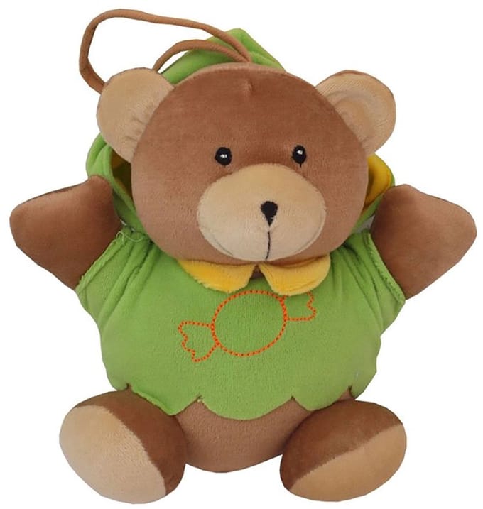 Baby Mix pluchen teddybeer 23cm met melodie - Knuffelbeer