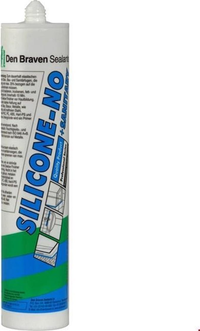 Den Braven Zwaluw Silicone NO 310 ml wit - Schimmelbestendige Siliconenkit
