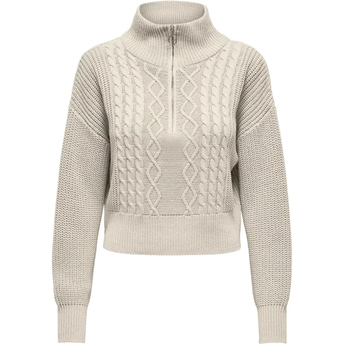 Only Doritta LS Cable Zip Knit Tui Dames - Maat L