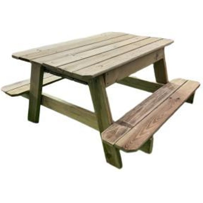 Paradiso Toys Kinderpicknicktafel hout 79x89x50cm Tafels & Stoelen