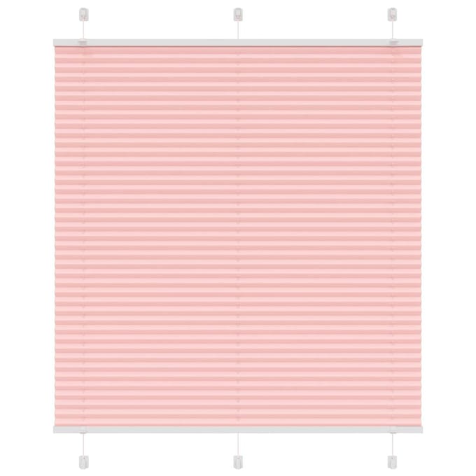 vidaXL - Plissé - rolgordijn - 115x150cm - stofbreedte - 114,4cm - polyester - roze