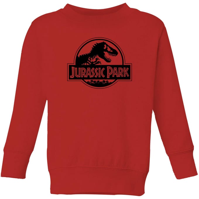 Jurassic Park Logo Kids' Sweatshirt - Red - 98/104 (3-4 jaar)