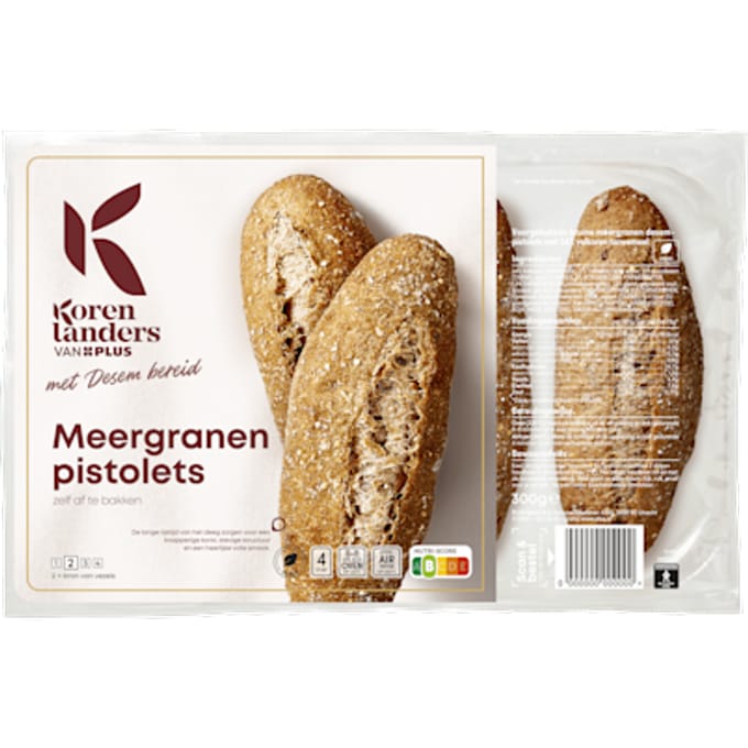 Meergranen pistolets met desem bereid