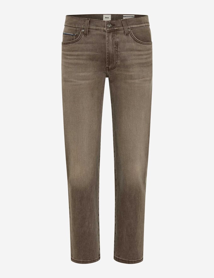 Brax Heren Jeans  Style CLINT CHOCOLATE, denim bruin, maat 34/32