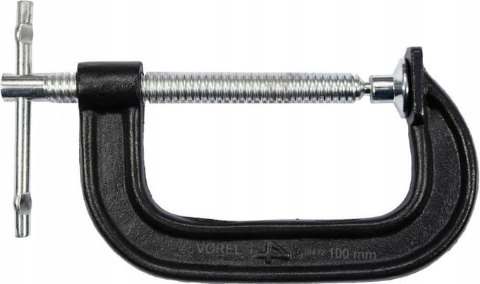Vorel C-klem 100mm - Robuuste Gietijzeren Timmerman Klem