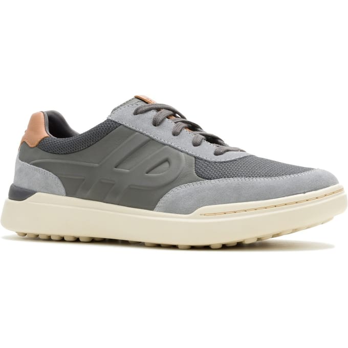 Hush Puppies Wes HP Sneakers Suède Heren Charcoal Trainers