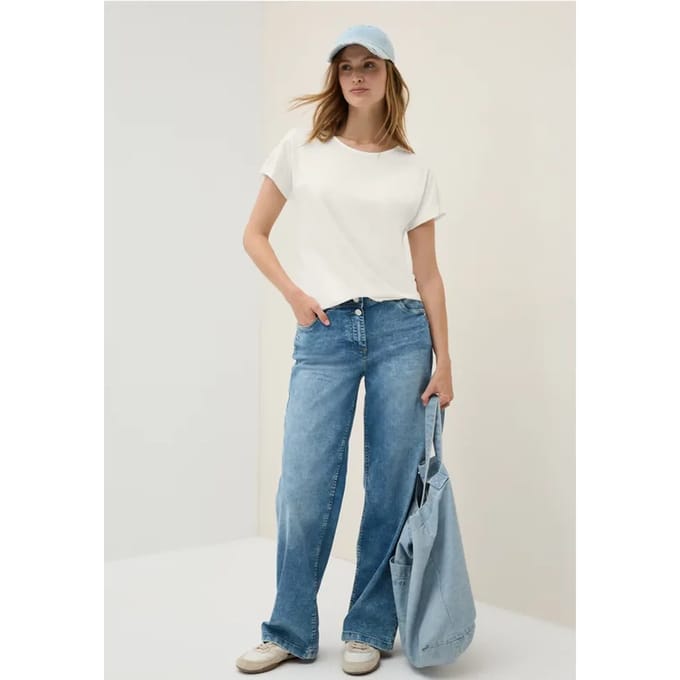 Shirt met burn-out details