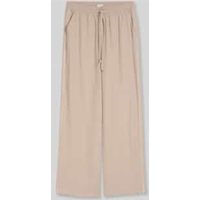 Tom Tailor - Losse broek met wijde pasvorm - Maat 38/32 - soft taupe grey