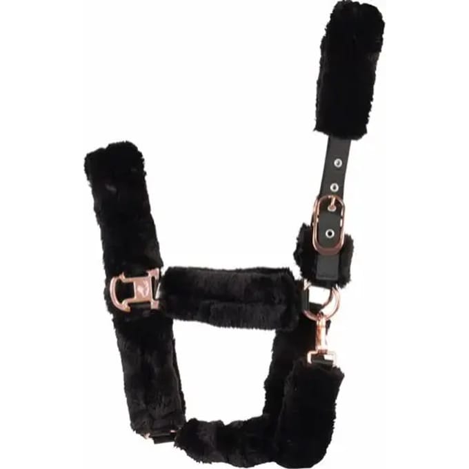 Imitatie halster van schapenvacht voor paarden Catago