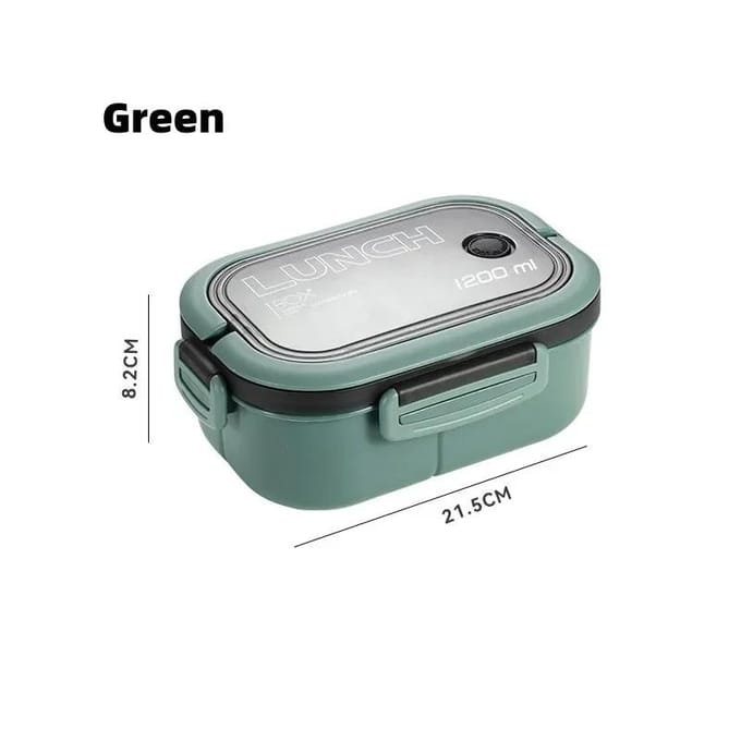 Leuke lunchbox voor kindercompartimenten Microwae Bento Lunchbox Kinderen Kid School Outdoor Camping Picknick Voedselcontainer Draagbaar 2 gray