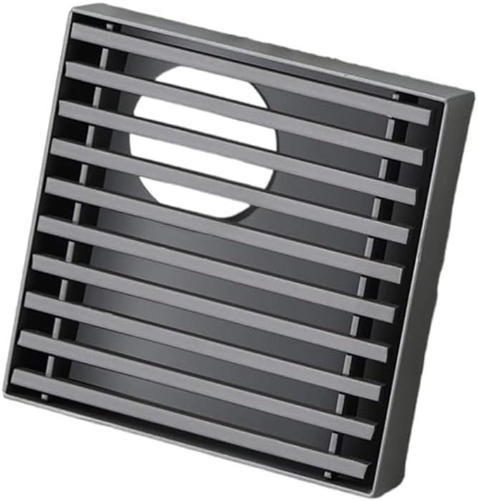 Vloer Afvoer - Douche Put - Water Afvoeren - Zelfsluitende Klep - 10x10cm - Grijs