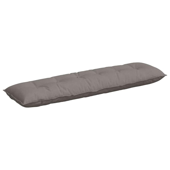 vidaXL - Rugkussen - Taupe - 180 - x - 50 - x - 19 - cm - Stof
