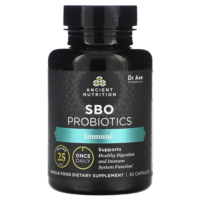 Ancient Nutrition, SBO Probiotica, Immuunbooster, 25 miljard CFU, 30 capsules