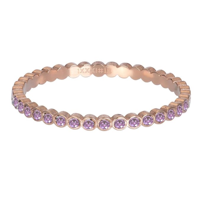 Small Circle Stone Tanzanite - iXXXi - Vulring 2 mm - Roségoud
