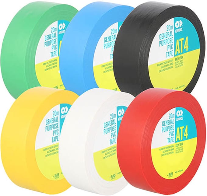 Advance AT7 PVC Isolatietape 19mm x 20mtr. Blauw (021.0712)